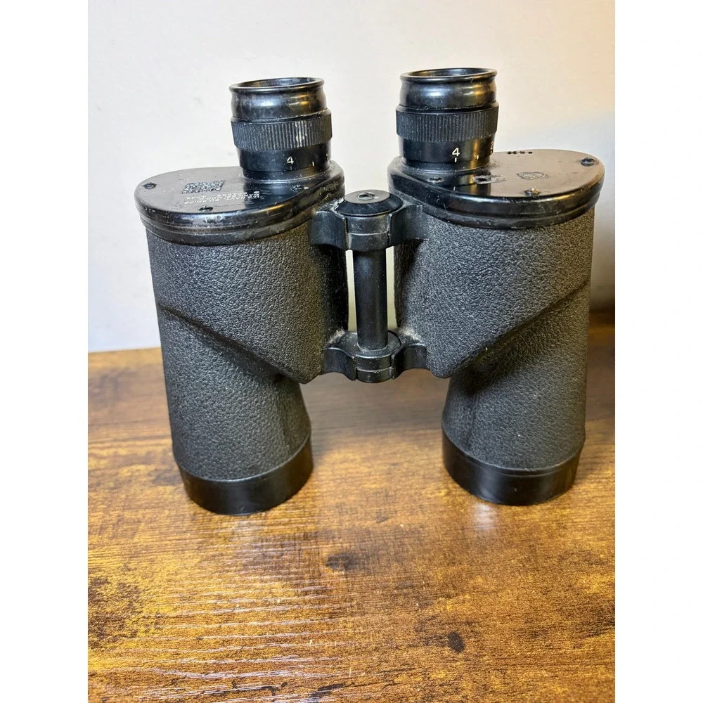Vintage WWII 1943 US Navy Bausch & Lomb Mark 28 Mod 0 Binoculars Original Case